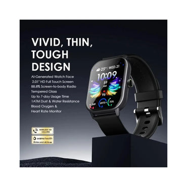 Oraimo Watch 5 2.01" HD Panda Glass 1ATM Smart Watch